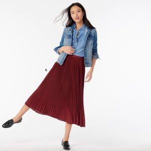 NWT J.Crew Pleated Skirt Size 0